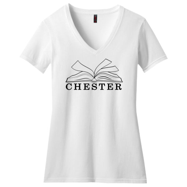 WOMEN'S PERFECT BLEND ® V NECK TEE DM1190L Thumbnail