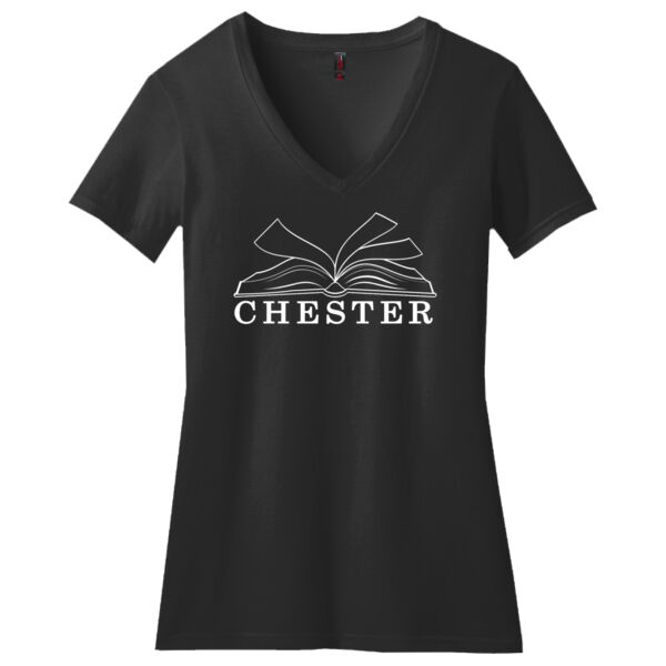 WOMEN'S PERFECT BLEND ® V NECK TEE DM1190L Thumbnail