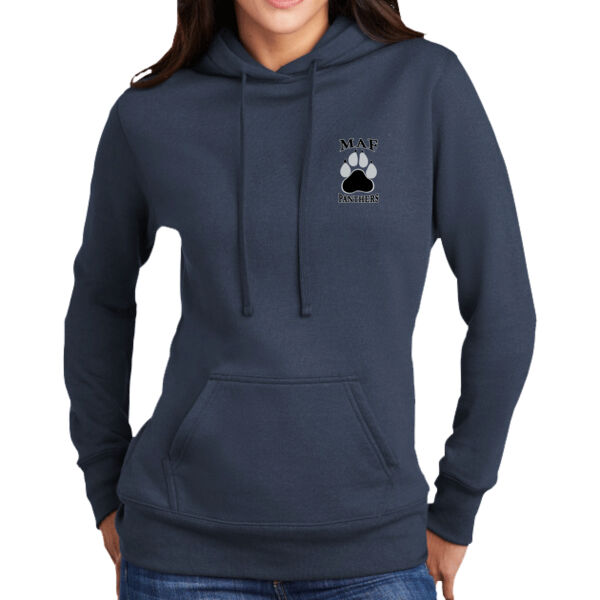 LADIES CORE FLEECE PULLOVER HOODED SWEATSHIRT LPC78H Thumbnail