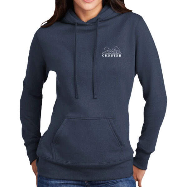 LADIES CORE FLEECE PULLOVER HOODED SWEATSHIRT LPC78H Thumbnail